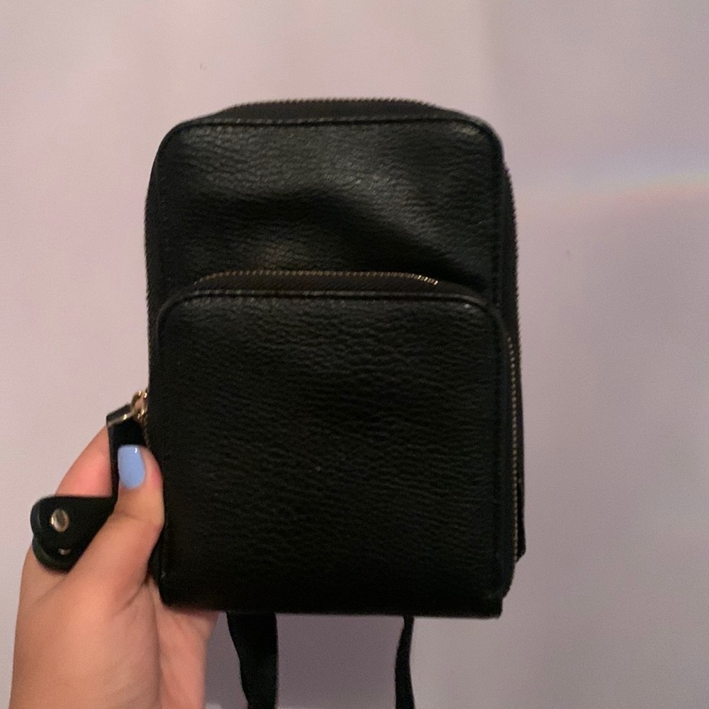 Crossbody black purse